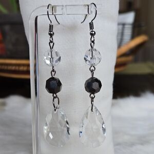 E-011-Elegant Crystal Drop Earrings